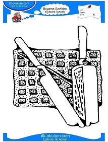 Çocuklar İçin Waffle Boyama Sayfaları 